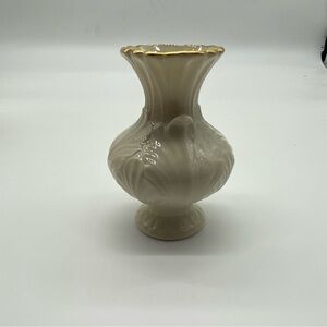 Lenox Cream Vase with Gold Trim